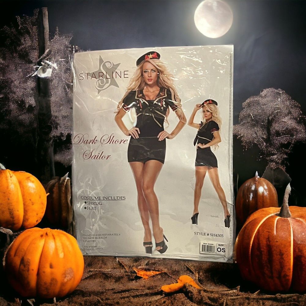 Starline Dark Shore Sailor Women’s Halloween Costume Outfit Sexy Cosplay New OS